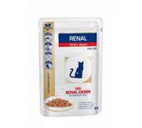 Royal Canin VET Renal - Alimento en salsa para gato con enfermedad renal - Buey - Cantidad: 85 g