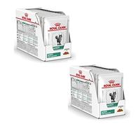 Royal Canin Gestión del peso veterinario Satiety | Paquete doble | 2 x 12 x 85 g | Alimento completo para gatos | Reducir el exceso de peso | Finos trozos en salsa