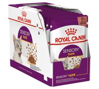 Royal Canin Sensory Taste Adult - Alimento en salsa para gatos para estimular la sensación bucal - Cantidad: 12 x 85 g
