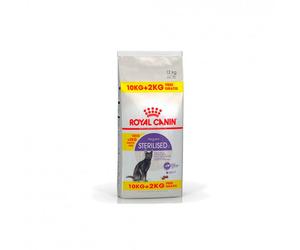 Royal Canin Sterilised 37 Adult - Pienso para gato esterilizado - Cantidad: 10 + 2 kg GRÁTIS
