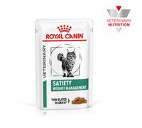 Royal Canin VET Satiety - Alimento en salsa para gatos con sobrepeso - Cantidad: 6 x 85 g