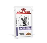 Royal Canin Veterinar Mature Consult Feline | 12 x 85g | Alimento Completo para Gatos | para Gatos de Edad Avanzada para un Cuidado óptimo | En una Bolsa Fresca
