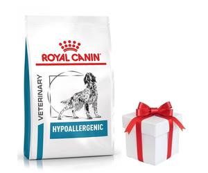 ROYAL CANIN Veterinary Dog Alimento seco hipoalergénico para perros adultos con reacciones alimentarias adversas 14 kg + ¡Sorpresa GRATIS para el perro!
