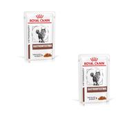 Royal Canin Veterinary Gastrointestinal | Paquete Doble | 2 x 12 x 85 g | Comida húmeda para Gatos Adultos | Trozos Finos en Salsa | para trastornos de absorción intestinal