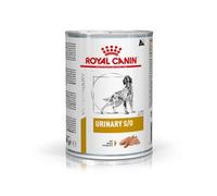 Royal Canin Veterinary URINARY S/O Canine Mousse | 12 x 410 g | Alimento completo para perros adultos | Para perros con problemas urinarios como cristales y piedras de estruvita