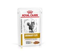 Royal Canin Veterinary Urinary s/o Moderate Calorie | Paquete de 4 | 4 x 12 x 85 g | Alimento Completo para gatos | para disolver cálculos de estruvita | Bajo Valor RSS