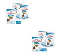 ROYAL CANIN X-Small Puppy | Paquete Doble | 2 x 12 x 85 g | Alimento húmedo para Cachorros Muy pequeños | hasta los 10 Meses de Edad | Trozos en Salsa | En Bolsa