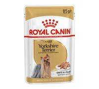 Royal Canin Yorkshire Terrier Adult | 12 x 85 g | Comida húmeda para Perros Adultos en bolsitas Frescas | A Partir del 10º Mes de Vida | para apoyar el Pelaje y la Calidad de Las heces