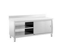 Mueble neutro de acero inoxidable - ECO - 200 x 60 cm - 600 kg - antisalpique - Royal Catering