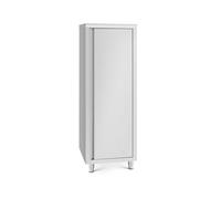 Royal Catering Armario para vajilla de acero inoxidable, 60 x 70 x 180 cm, 3 compartimentos, fácil montaje, patas ajustables en altura, armario alto