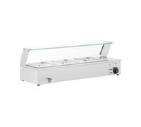 Royal Catering Baño María Profesional para Hostelería RCBM_GN1/2_2 (Potencia: 2000 W, Cantidad de contenedores GN: 3, Volumen total: 3 x 6 L)