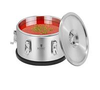Royal Catering Caja aislante - Recipiente aislado (10 litros, acero inoxidable, apilable)