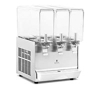 Royal Catering Dispensador de Zumo y Bebidas Frías RC-JDD03 (Capacidad: 3 x 10 L, Potencia: 320 W, Funciones: enfriar, mezclar)