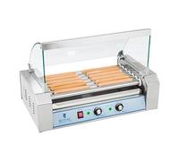 Asador de salchichas - 7 rodillos - acero inoxidable | Royal Catering