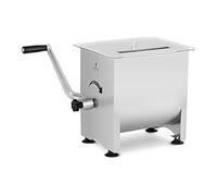 Royal Catering Máquina Mezcladora de Carne Manual Para Carnicería RC-MMA16 (Capacidad: 16 L, 4 paletas de mezclado, Fabricado en acero inoxidable y aluminio)