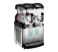 Royal Catering Máquina Para Granizada Slush Helado RCSL 2/6ICE (2 x 8 L, 450 W, 7 ~ +7 °C, Moderna pantalla de control LED, Sin BPA, 6 Funciones)