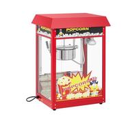 Royal Catering Máquina para palomitas de maíz, 1500 W, diseño retro, 195 °C / 235 °C, 2 temperaturas para palomitas de maíz dulces y saladas, color rojo