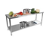 Mesa de acero inoxidable - ECO - 200 x 60 cm - 400 kg - Royal Catering