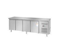 Royal Catering Mesa Refrigerada RCLK-S449 (450 L, Superficie de trabajo de acero inoxidable, compresor 343 W Secop, 2 puertas, R290)