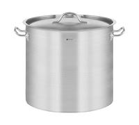 Royal Catering Olla De Inducción Cacerola Profesional RCST-17E3 (Con Tapadera, Acero Inoxidable, Bordes Antigoteo, Fondo de 4.1 mm, 17 Litros)
