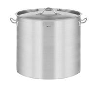 Royal Catering Olla De Inducción Cacerola Profesional RCST-21E3 (Con Tapadera, Acero Inoxidable, Bordes Antigoteo, Fondo de 3,8 mm, 20 Litros)