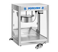 Royal Catering Palomitera Maquina de Palomitas (1350 W, aprox. 6 kg/h, Acero Inoxidable, Revestimiento antidherente) Profesional