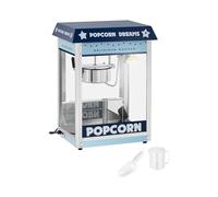 Royal Catering Palomitera Máquina Profesional (Potencia: 1.500 W, Producción: 5-6 kg/h, Con iluminación, Azul) Para Venta Ambulante