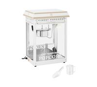 Royal Catering Palomitera Máquina Profesional (Temperatura: 220-270 °C, Elemento calefactor: 1.500 W, Blanca y dorada) Para Venta Ambulante