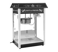 Royal Catering - RCPS-16.2 - Palomitera negra con diseño americano - 1600 W