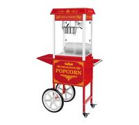 Royal Catering Palomitera roja con diseño americano y carrito 1500 W