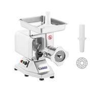 Royal Catering Picadora de carne Électrica Profesional RCFW 220 Expert (220 kg/h, 1100 W, 230 V, 2 Cuchillas, 4 Discos perforados)