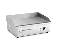Royal Catering Plancha Eléctrica Fry-top para Hostelería RCPG42-S (Placa: 530 x 350 mm, Potencia: 3.000 W, Superficie calefactora: Lisa)