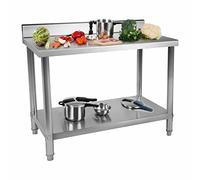 Mesa de acero inoxidable - ECO - 120 x 60 cm - 400 kg - antisalpique - Royal Catering