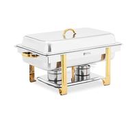 Royal Catering RCCD-RT16_9LG Chafing Dish GN 1/1 Goldakzente - Recipiente para calentar (9 L)