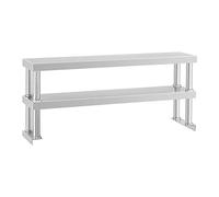 Estantería de acero para mesa - 120 cm - 2 estantes | Royal Catering
