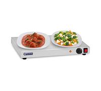 Royal Catering - RCHP-250 - Placa calentadora - 250 W - Acero Inoxidable - 50 cm