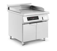 Plancha de inducción - 720 x 610 mm - acanalada y lisa - 10000 W - Royal Catering