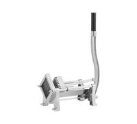 Royal Catering RCKS-3 - Cortador de patatas y verduras (incluye 3 cuchillas 8 x 8/10 x 10/12 x 12, manual, montaje en mesa y pared, acero inoxidable y aluminio, estable)