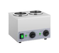 Royal Catering RCSW-16 - Calentador de salsas (2 x 1 L, panel inferior de 40 - 90 °C, 400 W, calentador de salsas, calentador de chocolate