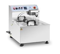 Royal Catering Temperadora de chocolate de acero inoxidable, 750 W, 8 l a 110 °C, máquina de fusión de chocolate, máquina de fusión de chocolate, máquina de templado