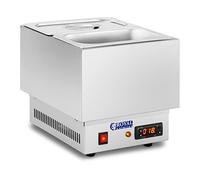 Royal Catering Templadora De Chocolate Fundidor RCCM-250-2GN (2 contenedores GN 1/4, Capacidad: 2 x 4 litros, Hasta 100 °C)