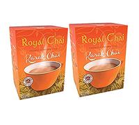 Royal Chai Karak Chai sin azúcar 140 g (paquete de 2) - Té instantáneo premium - Té Karak - Natural - Té indio instantáneo Karak