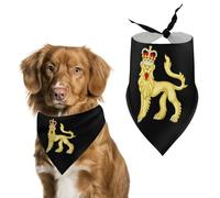 Royal Coat of Arms of The United Kingdom - Bandanas estampadas para perro, bufanda triangular ajustable, accesorios para gatos y perros
