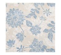 Royal Collection - Servilletas (160 unidades, pliegue 1/4, 40 x 40 cm), diseño de flores, color azul