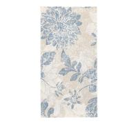 Royal Collection - Servilletas (250 unidades, pliegue 1/8, 40 x 40 cm), diseño de flores, color azul