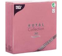Royal Collection - Servilletas (50 Unidades, Pliegue 1/4, 40 x 40 cm), Color Rosa