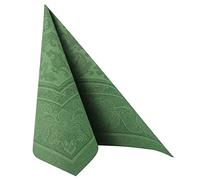 Papstar Servilletas Royal Collection – 50 unidades, pliegue 1/4, 40 x 40 cm, verde oscuro