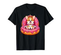 Royal Corgi Donut King - Lindo Cachorro Kawaii Camiseta
