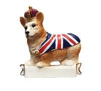 Royal Corgi - Imán de nevera en 3D, diseño de Reino Unido con texto en inglés"Souvenirs", resina, hogar y cocina, imán para nevera de China