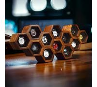 Royal Craft Expertise Premium - Vitrina para relojes para 12 relojes - regalo de cumpleaños único para hombres - 12 ranuras Caja para relojes de palisandro indio y estuche para relojes para hombres